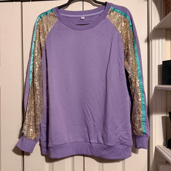Purple and Gold Sweatshirt - Picture 3 of 6